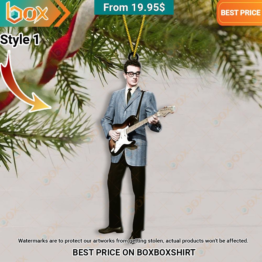 Buddy Holly Christmas Ornament You look different and cute
