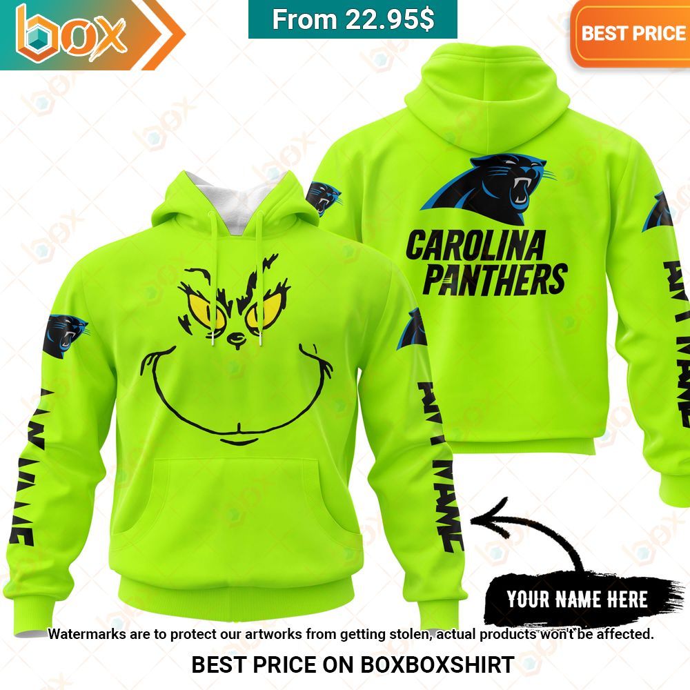 Carolina Panthers Grinch Mask Custom Hoodie, Shirt Nice shot bro