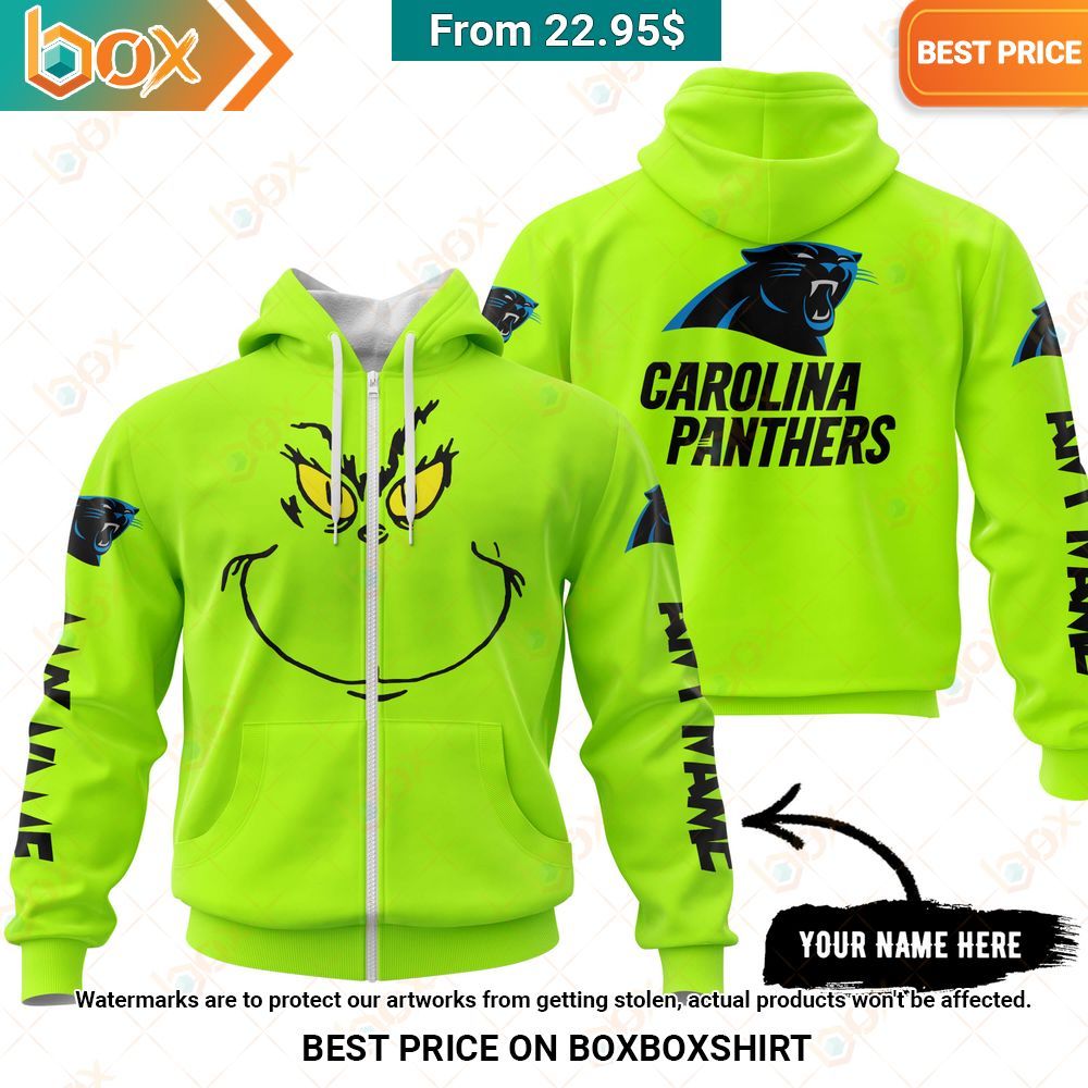 Carolina Panthers Grinch Mask Custom Hoodie, Shirt Selfie expert