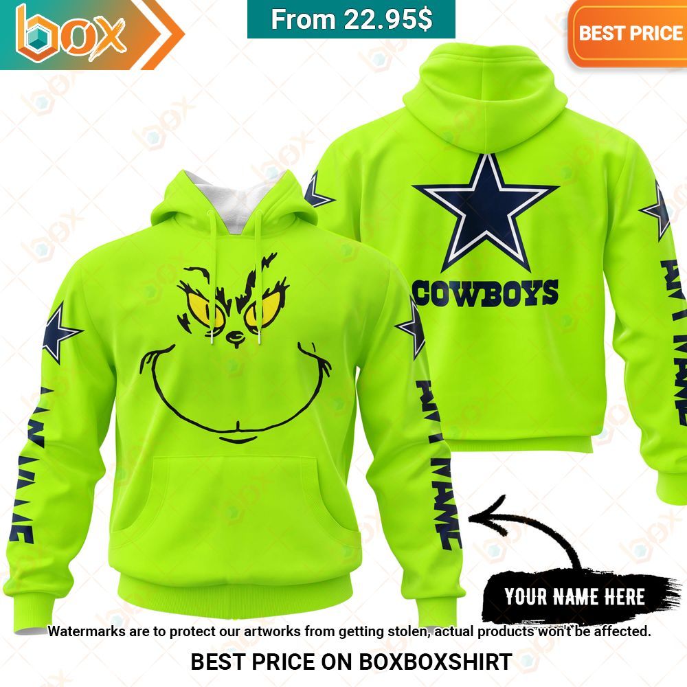 Dallas Cowboys Grinch Mask Custom Hoodie, Shirt Awesome Pic guys