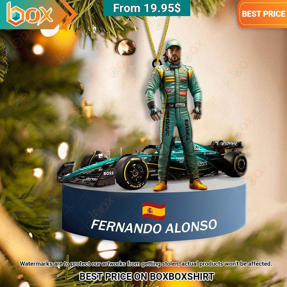 F1 Fernando Alonso Christmas Ornament Awesome Pic guys
