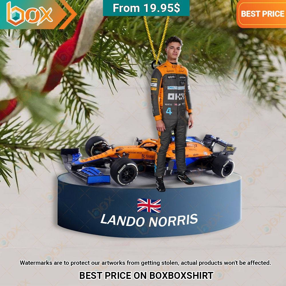 F1 Lando Norris Christmas Ornament You tried editing this time?