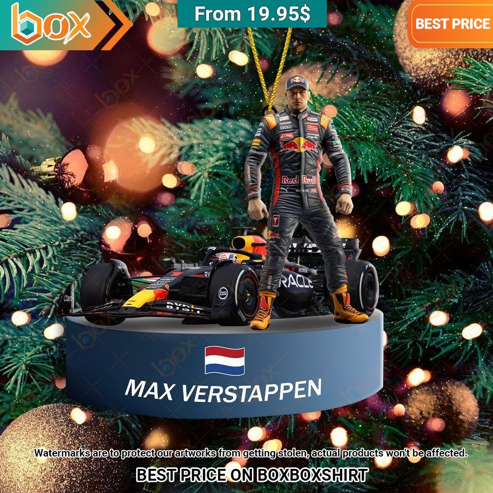 F1 Max Verstappen Christmas Ornament Damn good