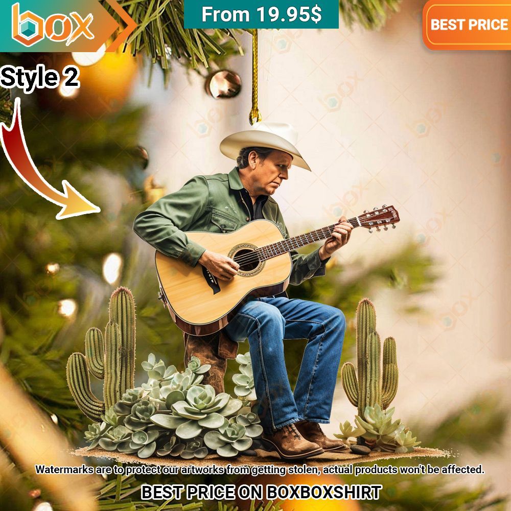 George Strait Christmas Ornament This picture is worth a thousand words.