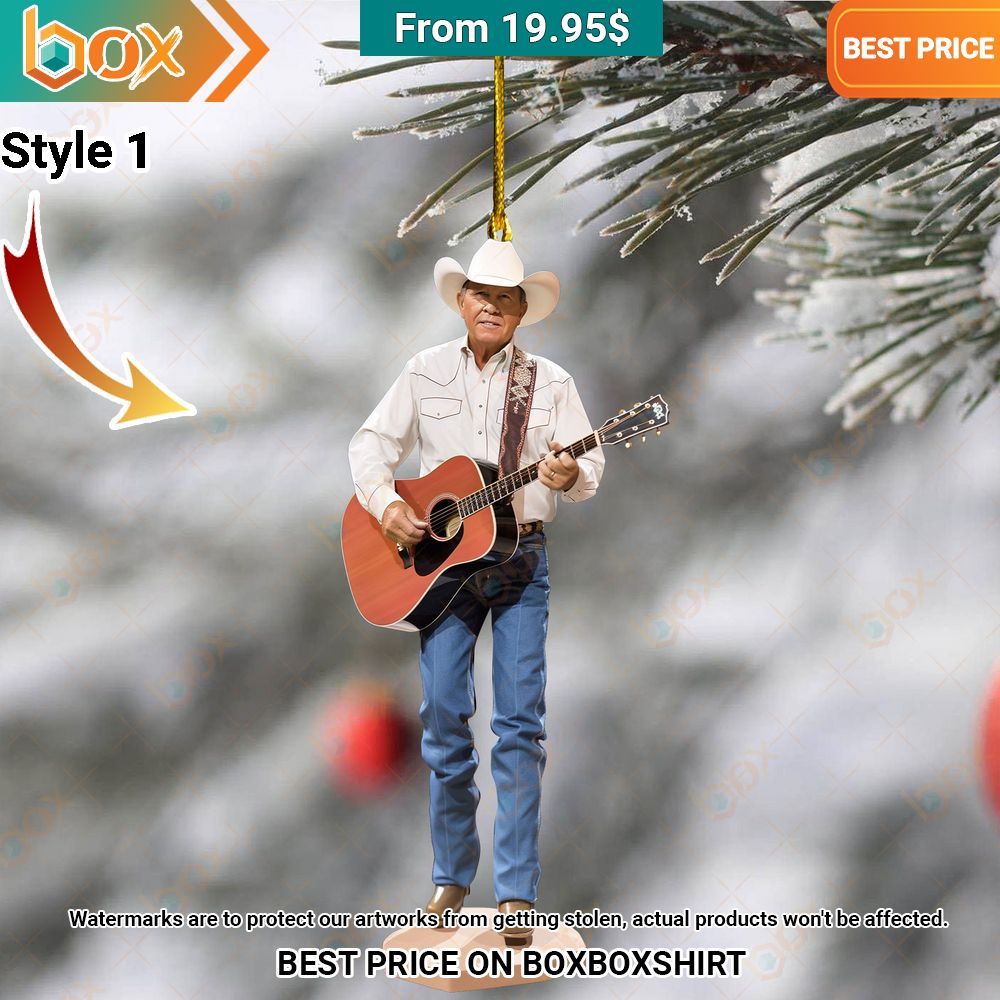George Strait Christmas Ornament You look lazy