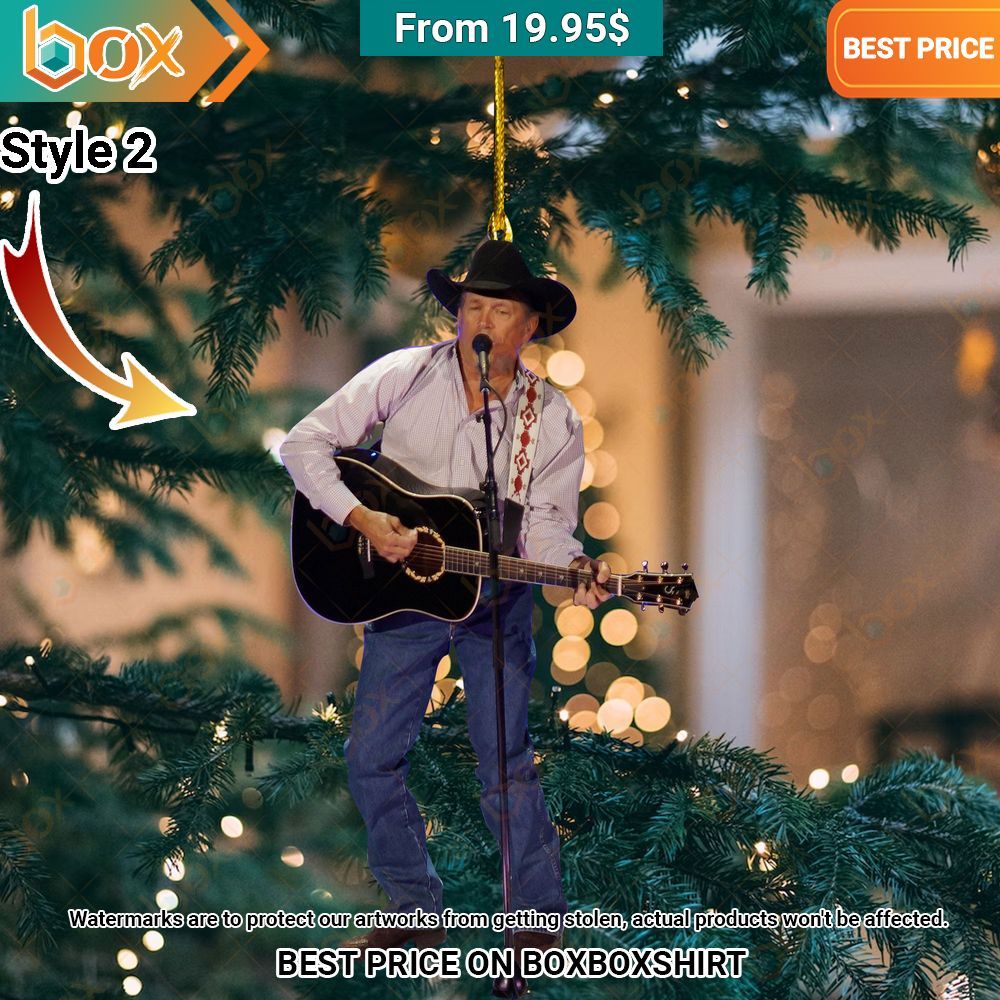 George Strait Merry Christmas Ornament My favourite picture of yours