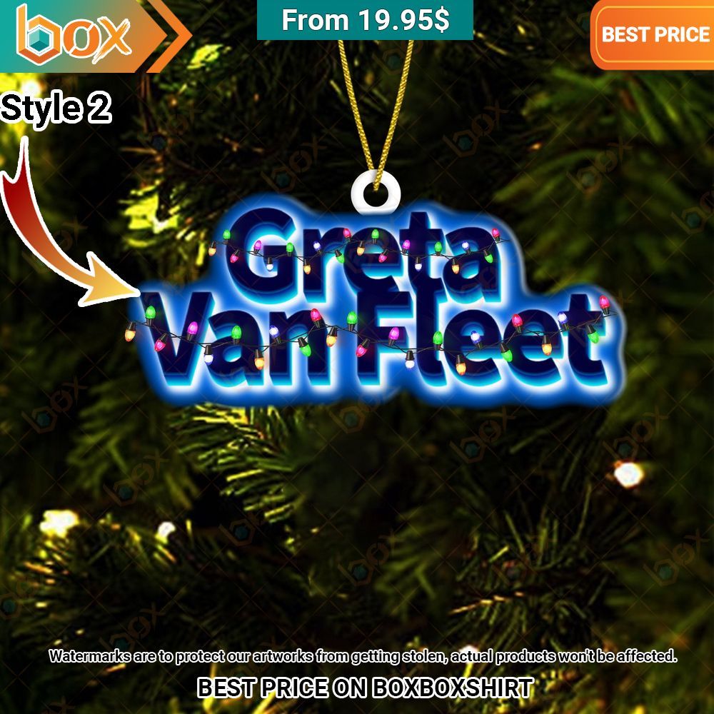 Greta Van Fleet Christmas Ornament This place looks exotic.
