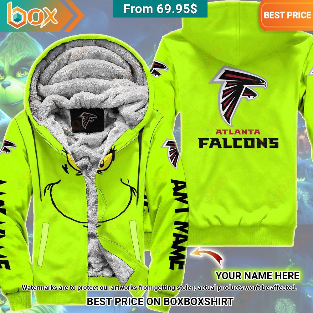Grinch Atlanta Falcons Custom Fleece Hoodie My friends!