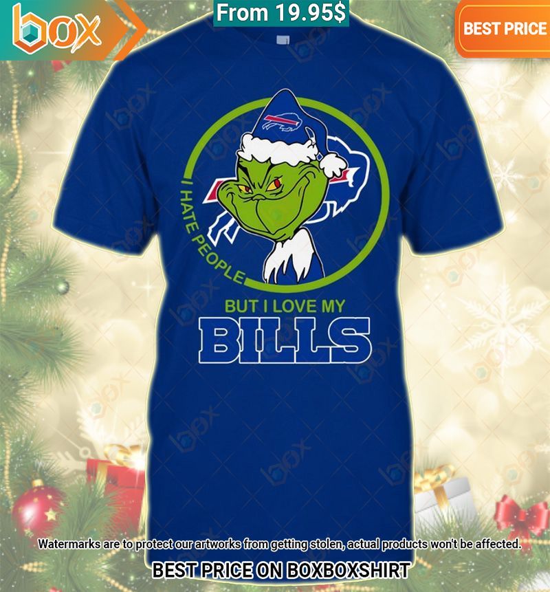 Grinch I Hate People But I Love My Buffalo Bills Shirt Looking so nice