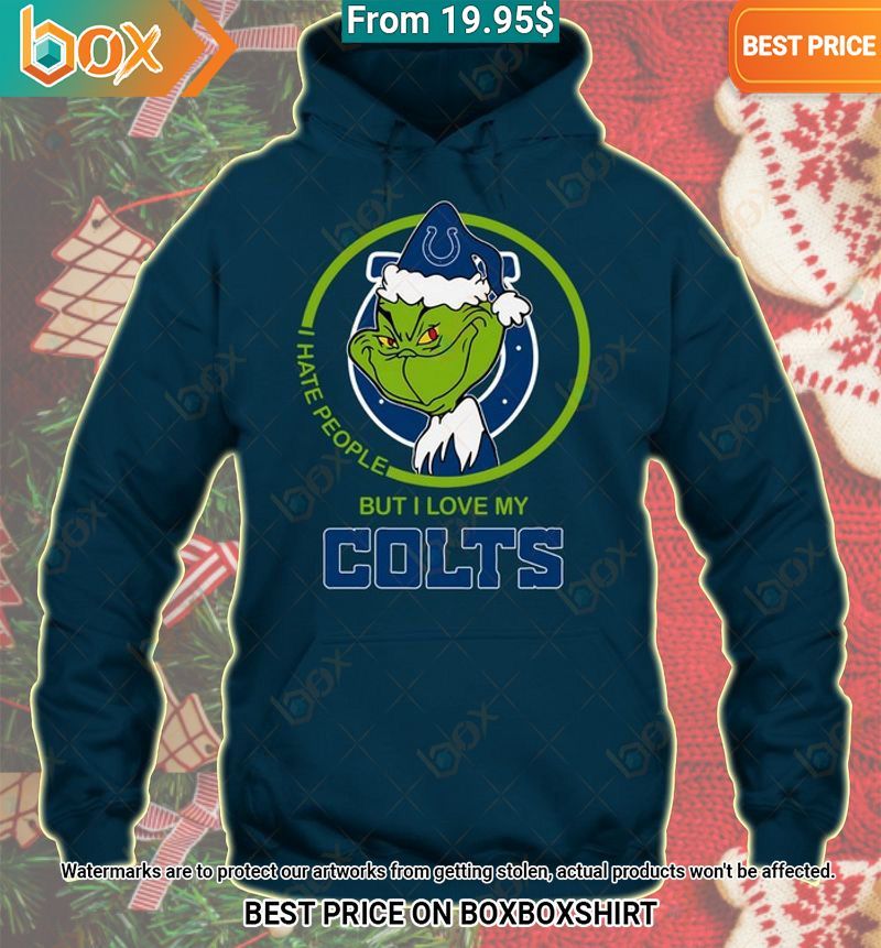 Grinch I Hate People But I Love My Indianapolis Colts Shirt It is too funny