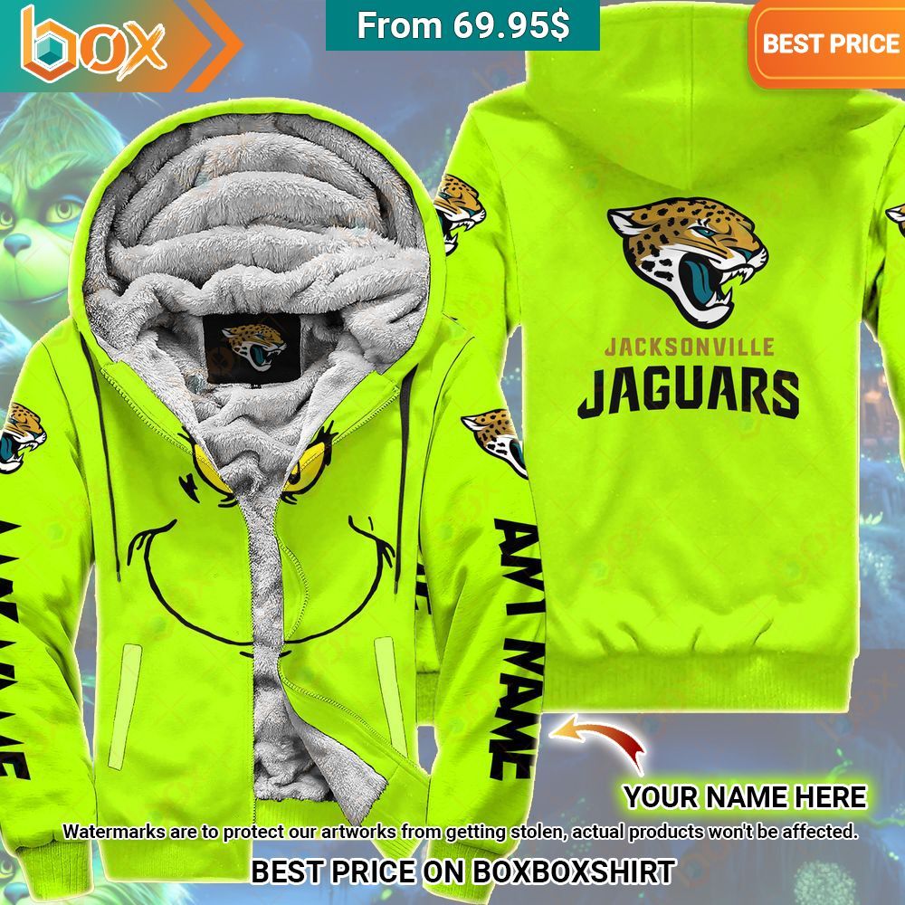 Grinch Jacksonville Jaguars Custom Fleece Hoodie My friend and partner