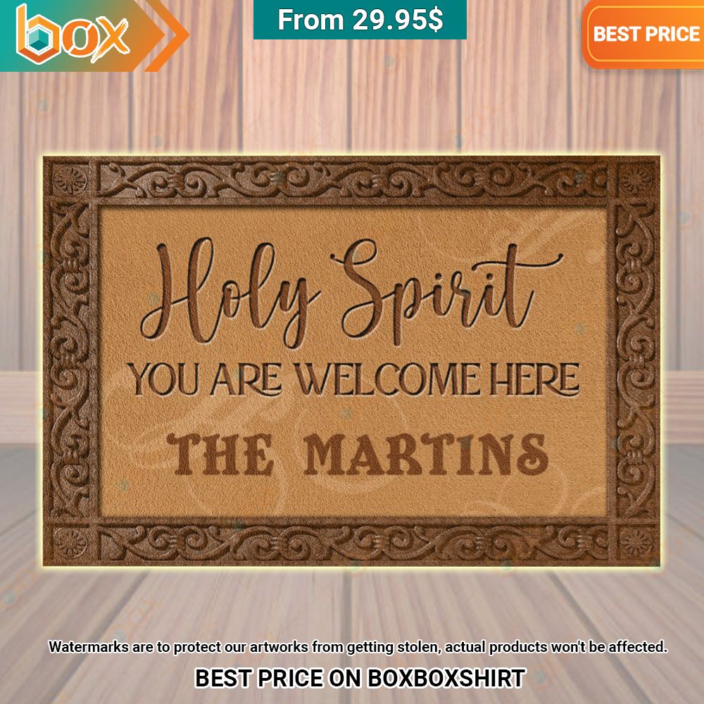 Holy Spirit You Are Welcome Here Custom Doormat Best picture ever