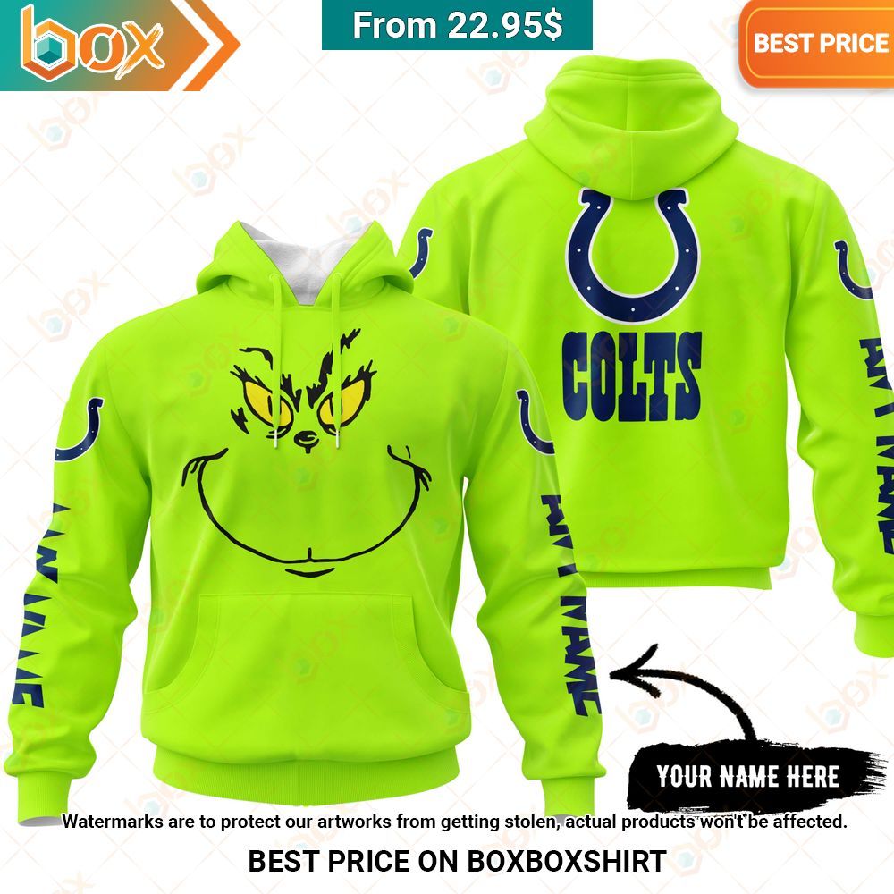 Indianapolis Colts Grinch Mask Custom Hoodie, Shirt Cool DP