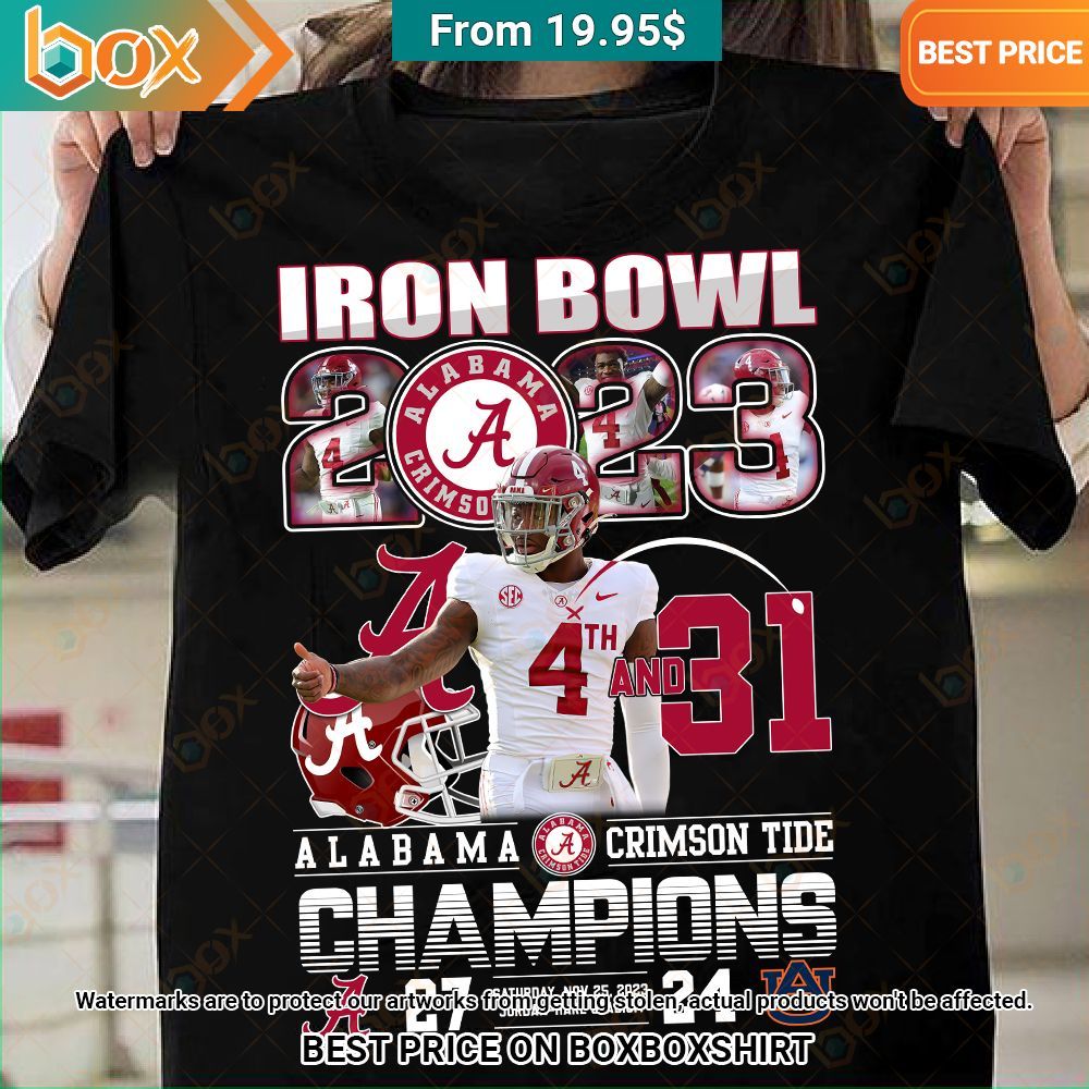 Iron Bowl Alabama Crimson Tide Champions Shirt Nice photo dude