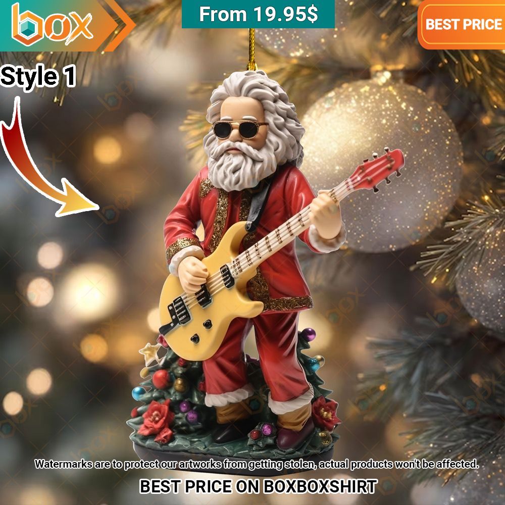 Jerry Garcia Christmas Ornament Looking so nice
