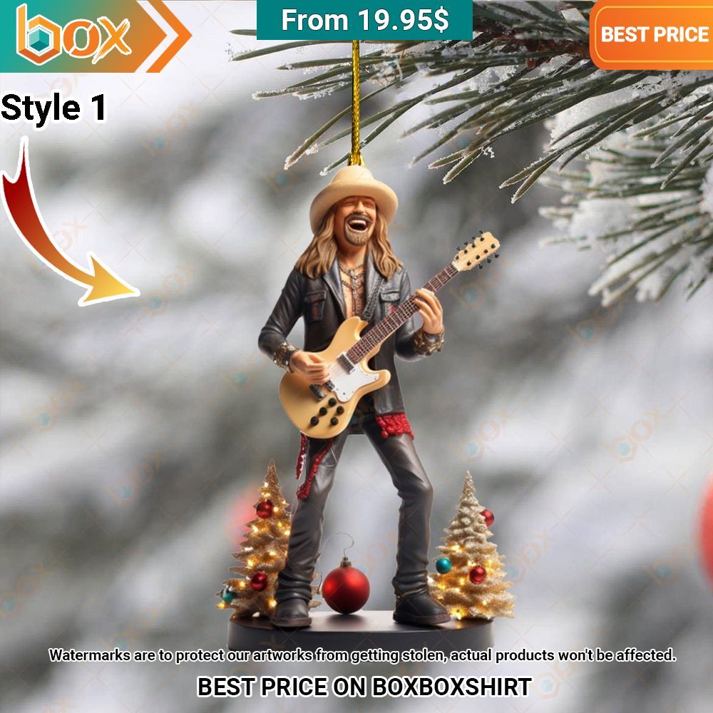 Kid Rock Christmas Ornament This picture is worth a thousand words.