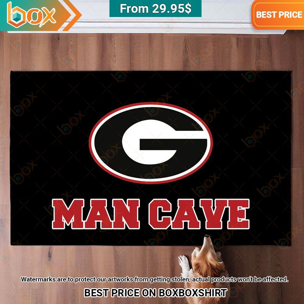 Man Cave Georgia Bulldogs Football Doormat I like your hairstyle