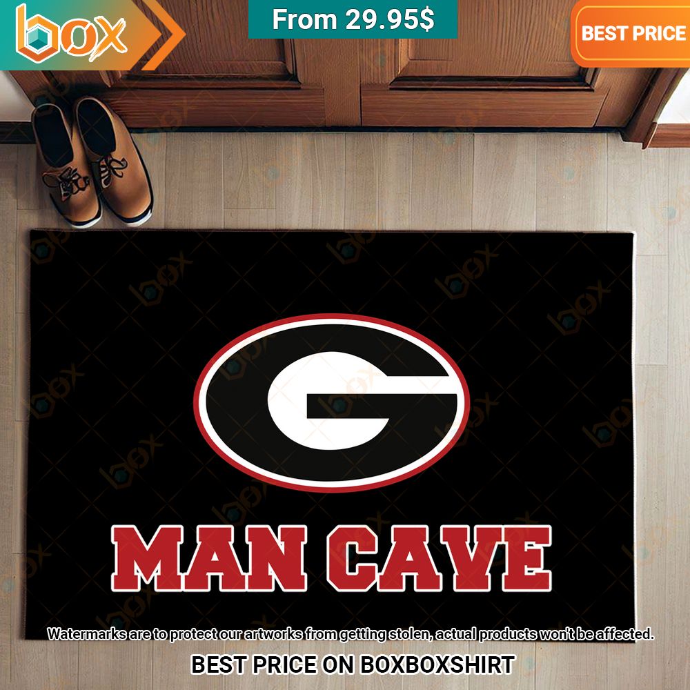 Man Cave Georgia Bulldogs Football Doormat Awesome Pic guys