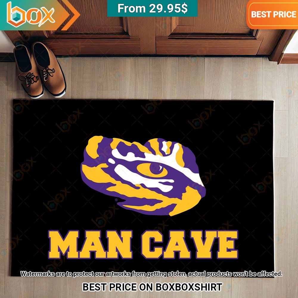 Man Cave LSU Tigers Football Doormat Our hard working soul