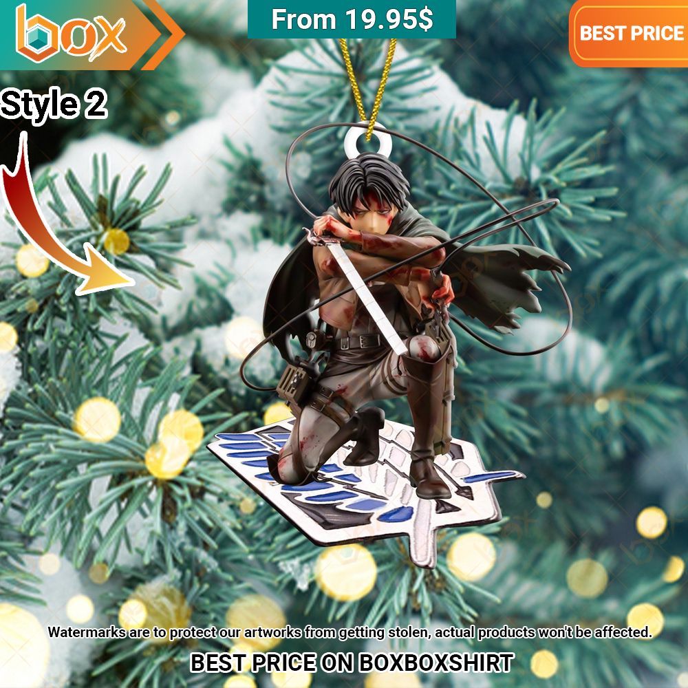 NEW Attack On Titan Christmas Ornament You look lazy
