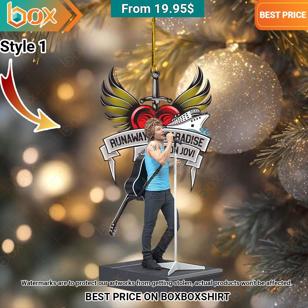 NEW Bon Jovi Christmas Ornament The power of beauty lies within the soul.