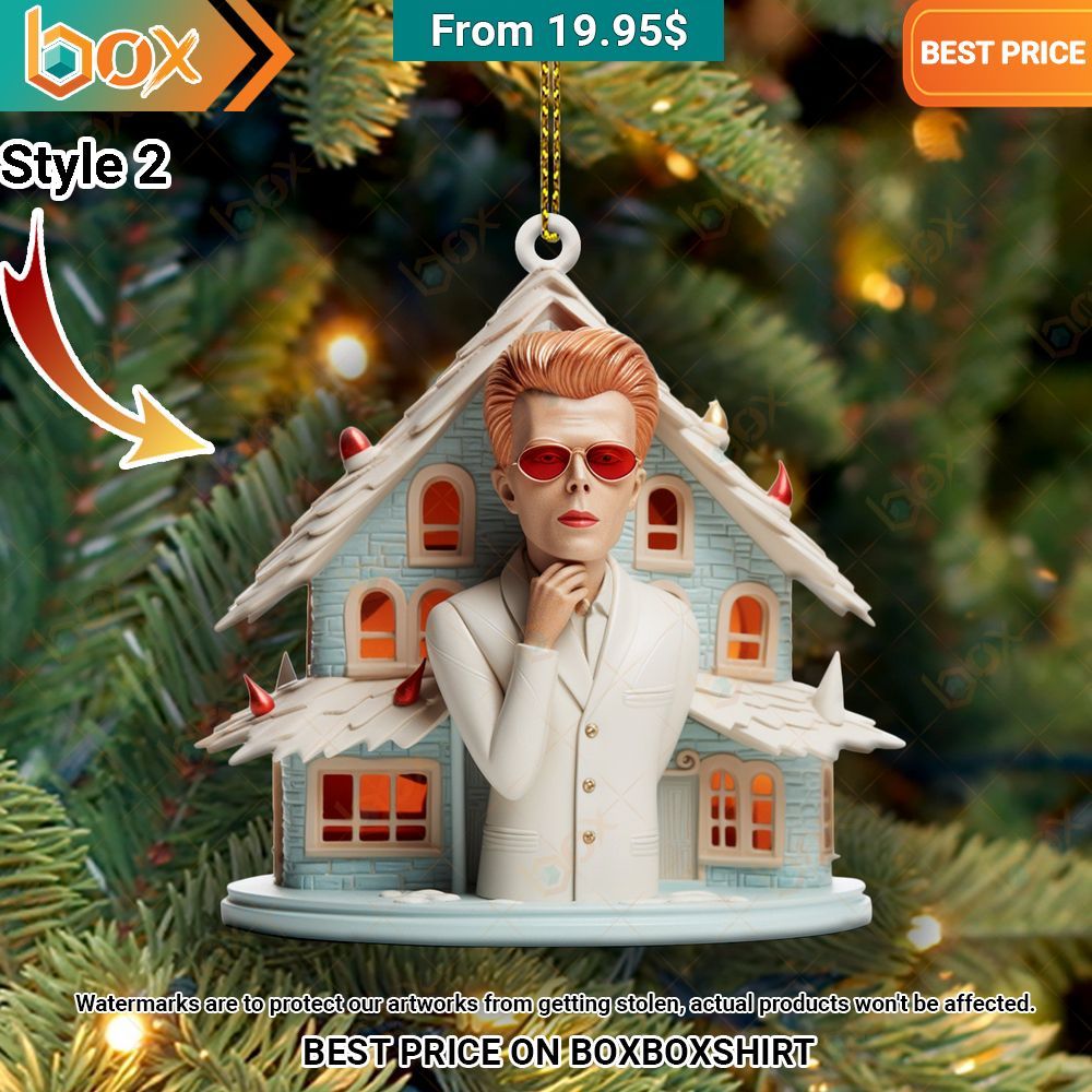 NEW David Bowie Christmas Ornament Elegant and sober Pic