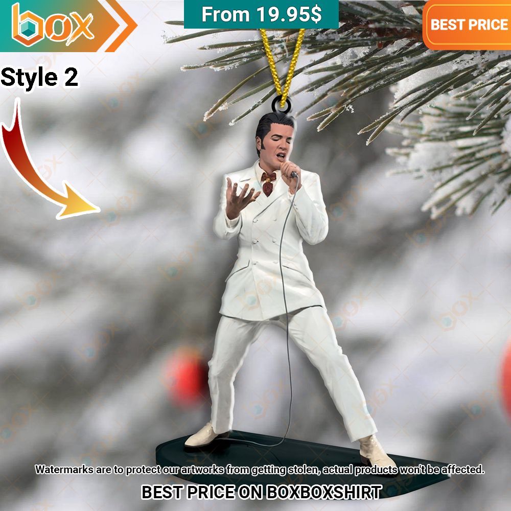NEW Elvis Presley Christmas Ornament Trending picture dear