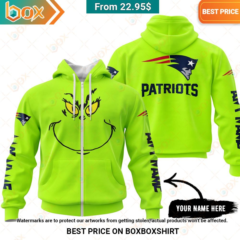 New England Patriots Grinch Mask Custom Hoodie, Shirt Handsome as usual