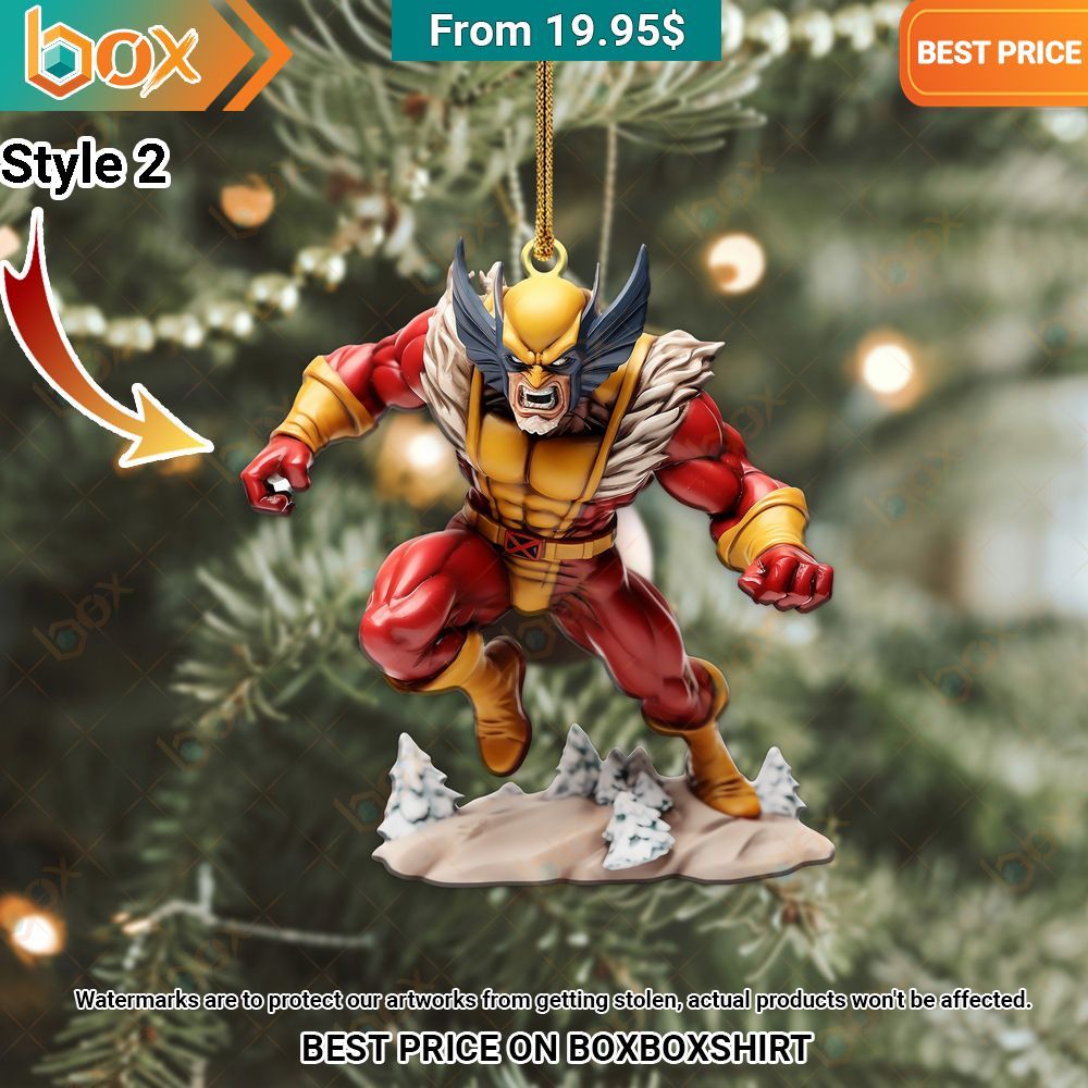 NEW Wolverine Christmas Ornament Loving click