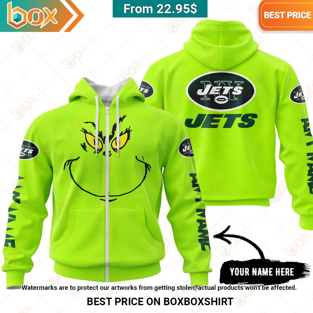 New York Jets Grinch Mask Custom Hoodie, Shirt Hey! You look amazing dear