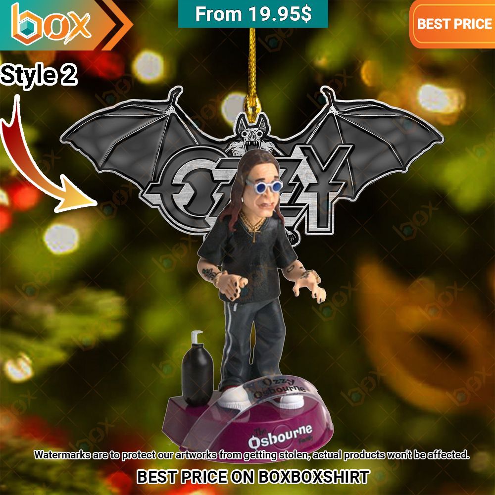 Ozzy Osbourne Christmas Ornament Cool look bro