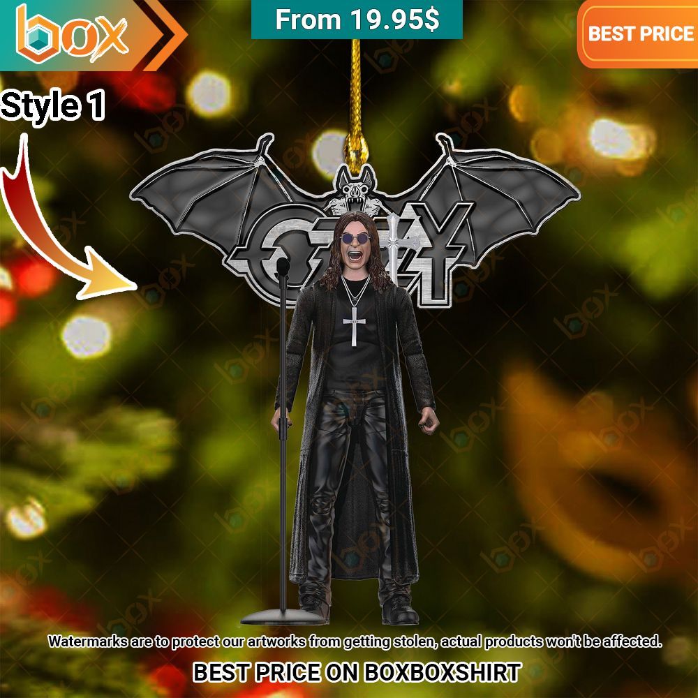 Ozzy Osbourne Christmas Ornament Looking so nice