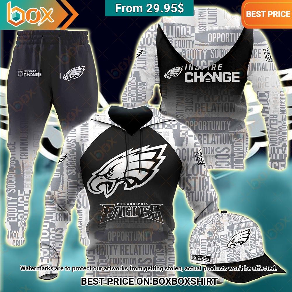 Philadelphia Eagles Inspire Change Hoodie You look different and cute