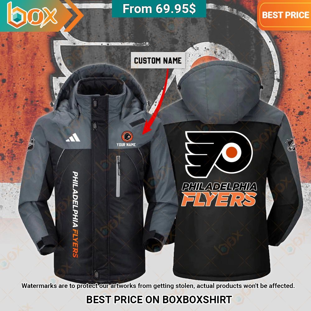Philadelphia Flyers Custom NHL Interchange Jacket You look lazy