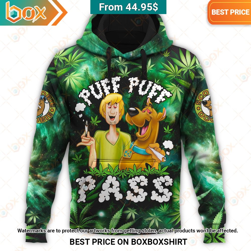 Puff Puff Pass Scoobie Doobie Cannabis Hoodie Out of the world