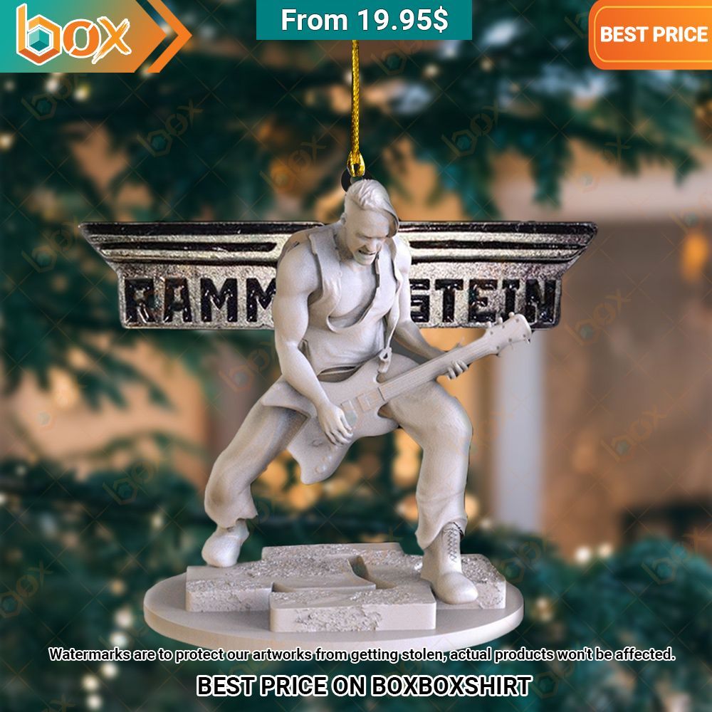 Rammstein Guitar Christmas Ornament Good click