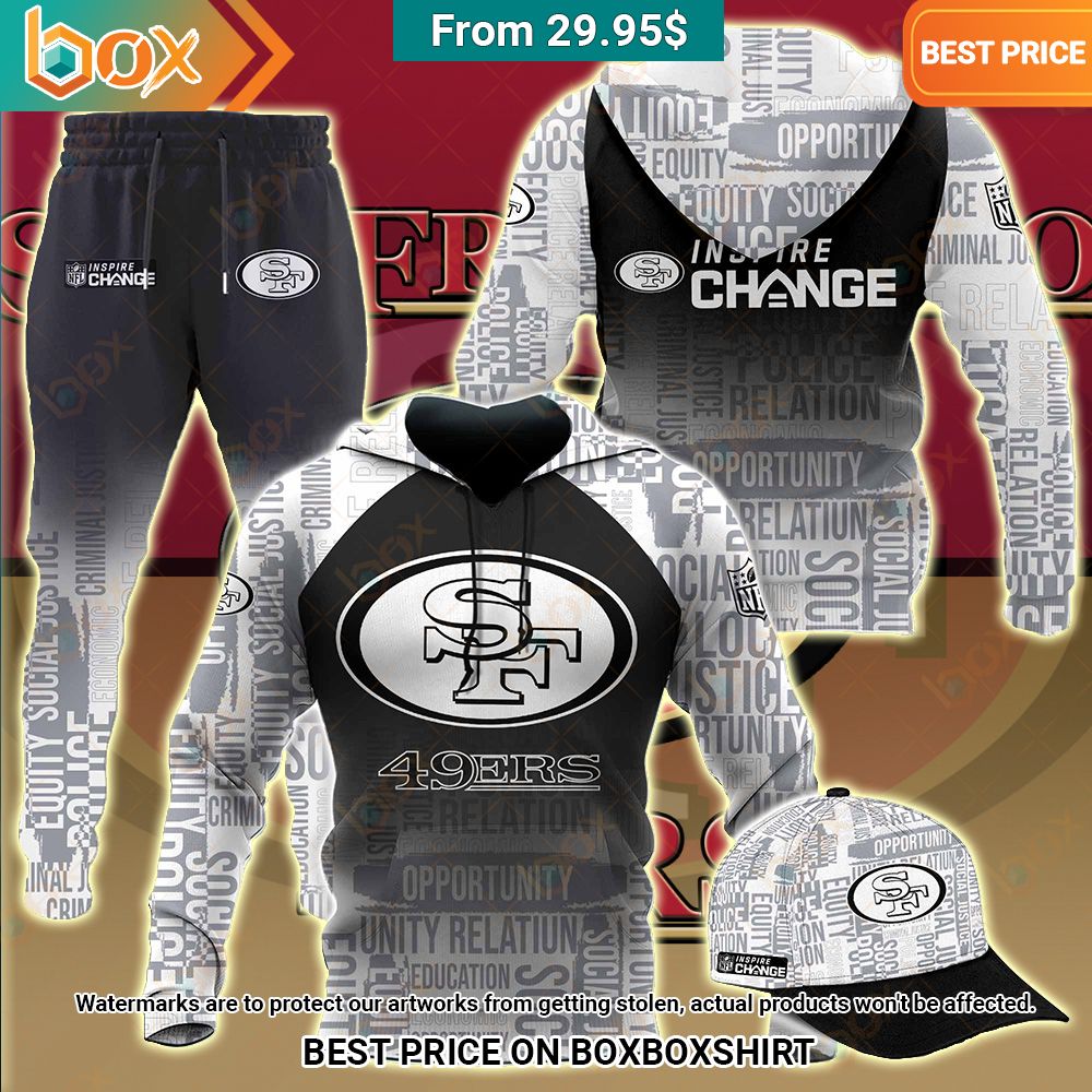 San Francisco 49ers Inspire Change Hoodie You look different and cute