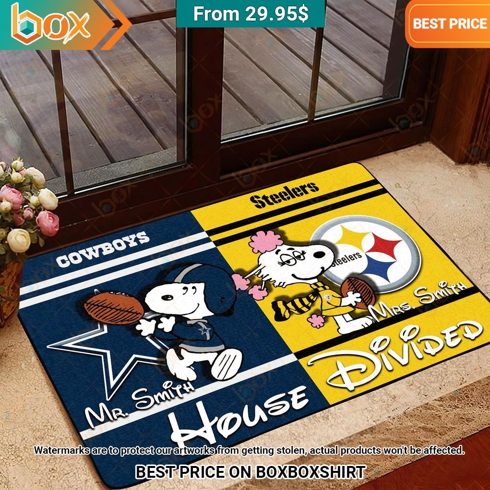 Sports House Divided Custom Doormat Nice elegant click