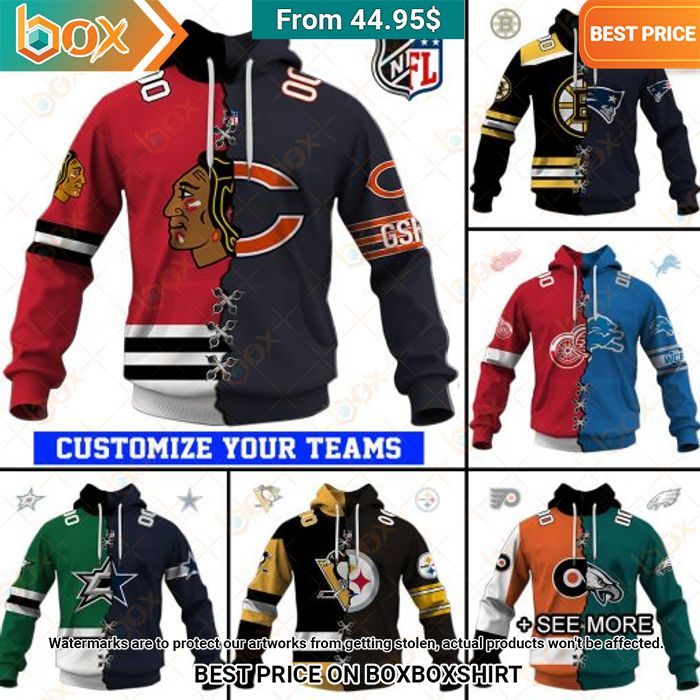 Sports NFL NHL Mix Teams Custom Hoodie Have you joined a gymnasium?