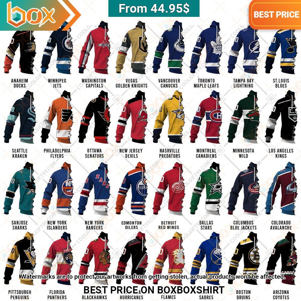 Sports NHL Mix 2 Teams Custom Hoodie Oh my God you have put on so much!