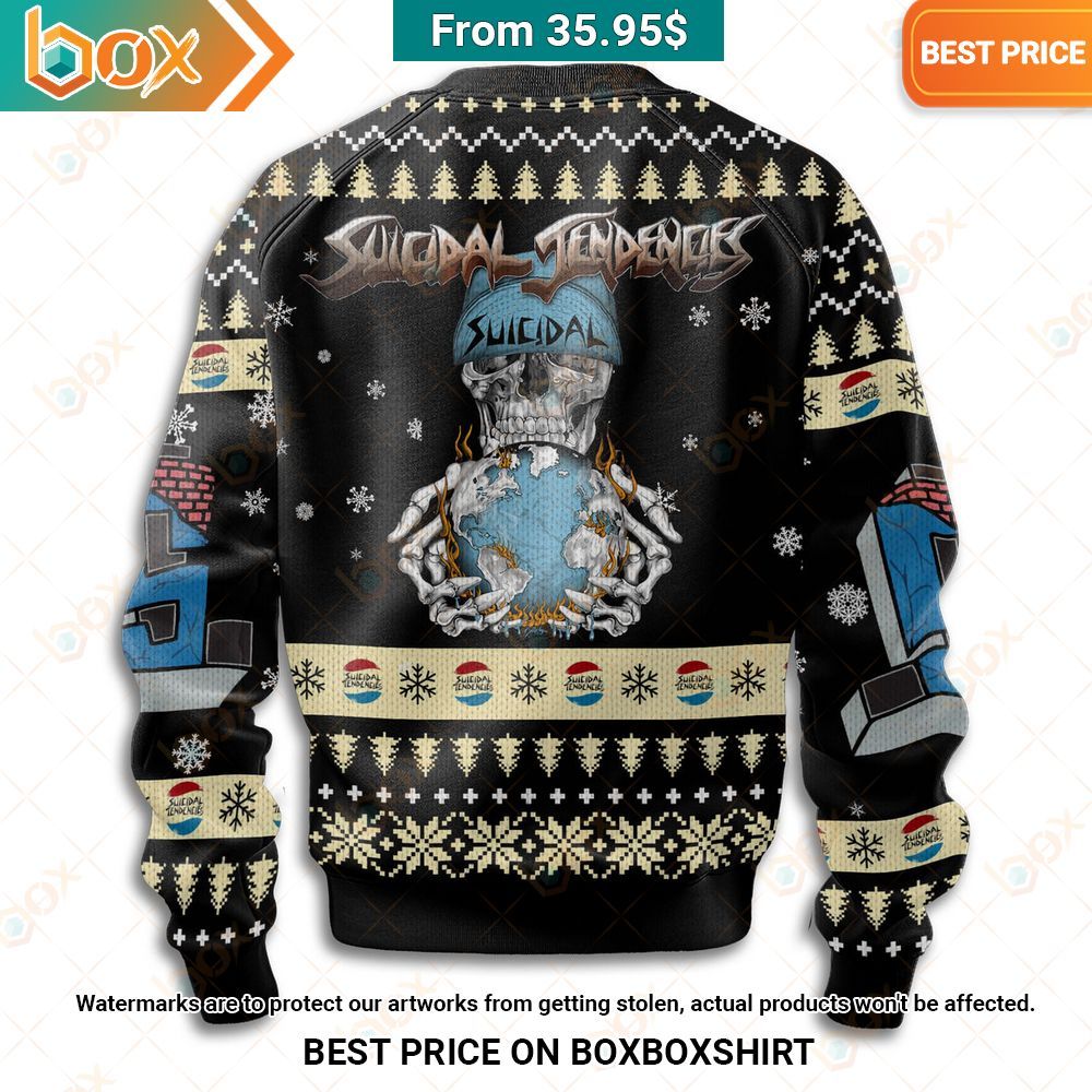 Suicidal Tendencies Skull Christmas Sweater Rocking picture
