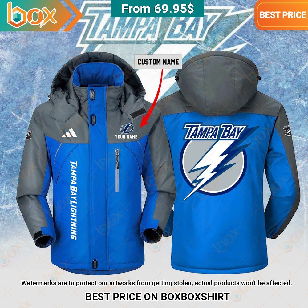 Tampa Bay Lightning Custom NHL Interchange Jacket You look cheerful dear