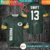 Taylor Swift The Era Tour Green Bay Packers Baseball Jersey Rocking picture