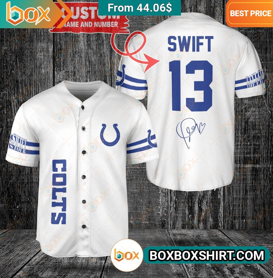 Taylor Swift The Era Tour Indianapolis Colts Baseball Jersey Heroine