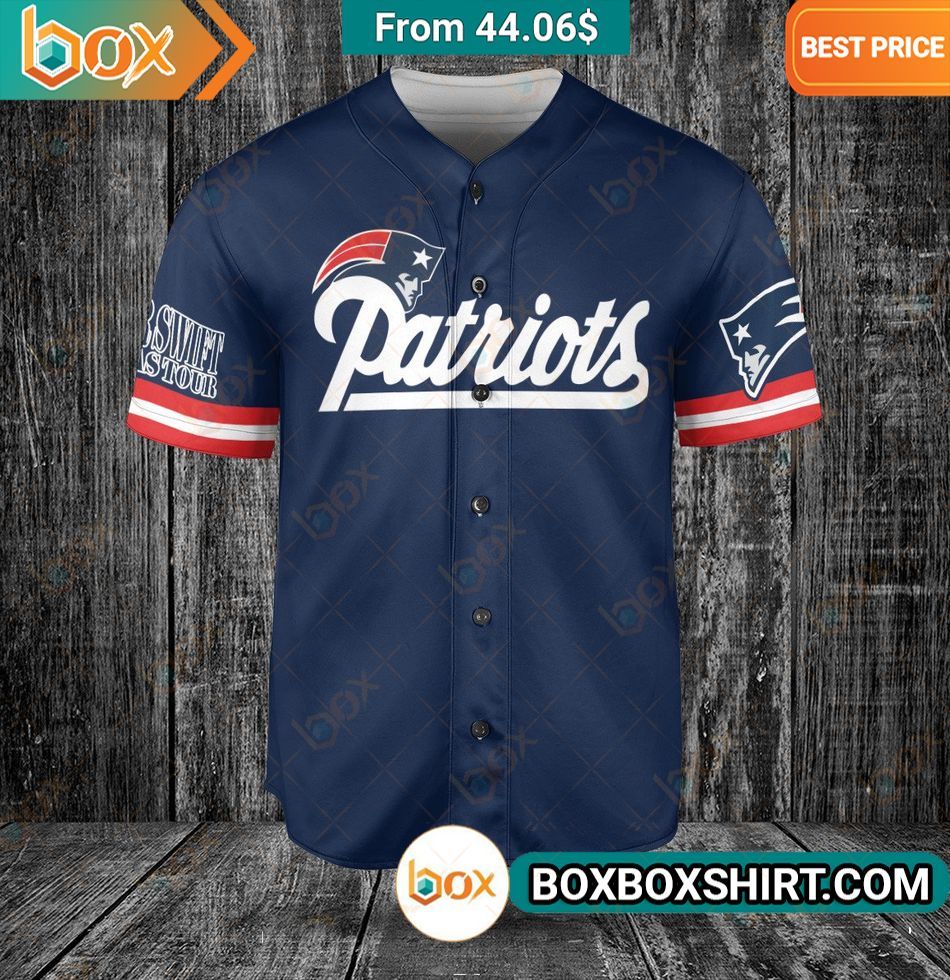 Taylor Swift The Era Tour New England Patriots Baseball Jersey Lovely smile