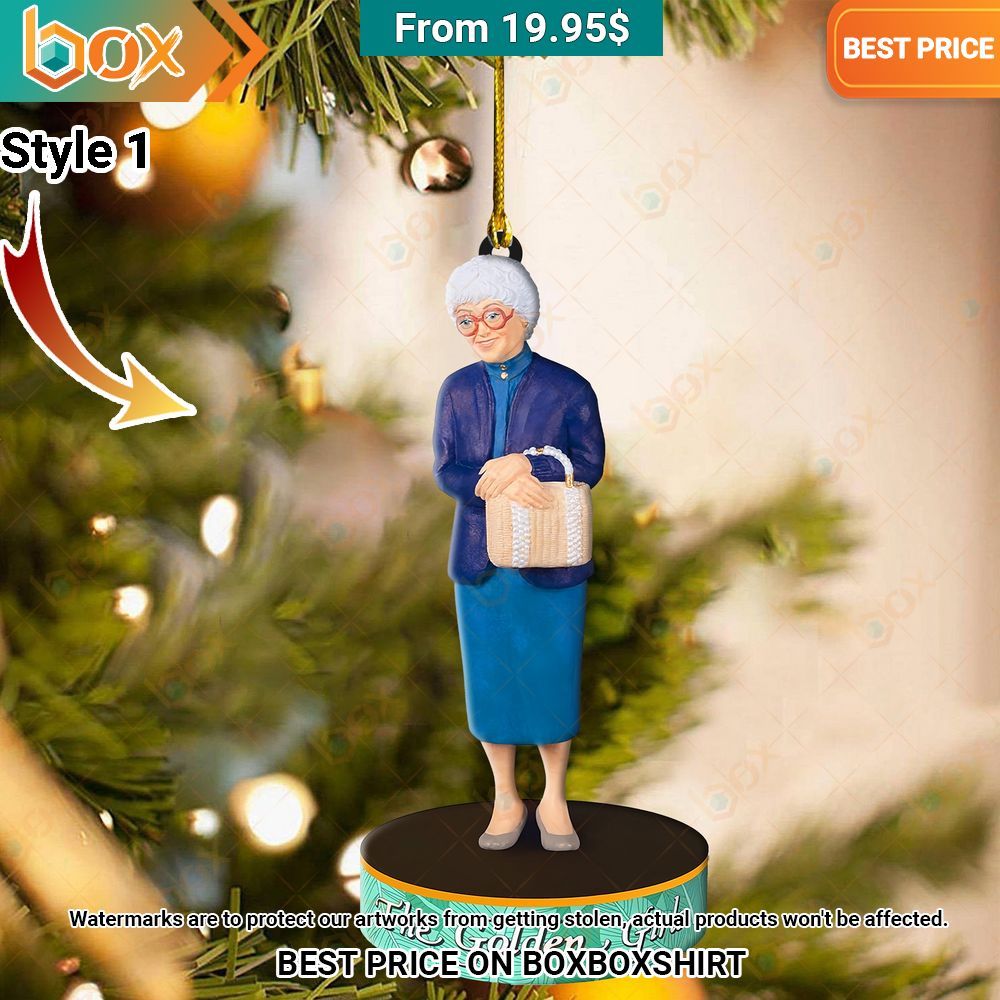 The Golden Girls Christmas Ornament Oh my God you have put on so much!