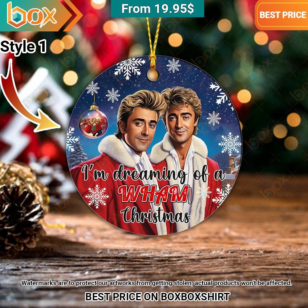 Wham! Christmas Ornament You tried editing this time?