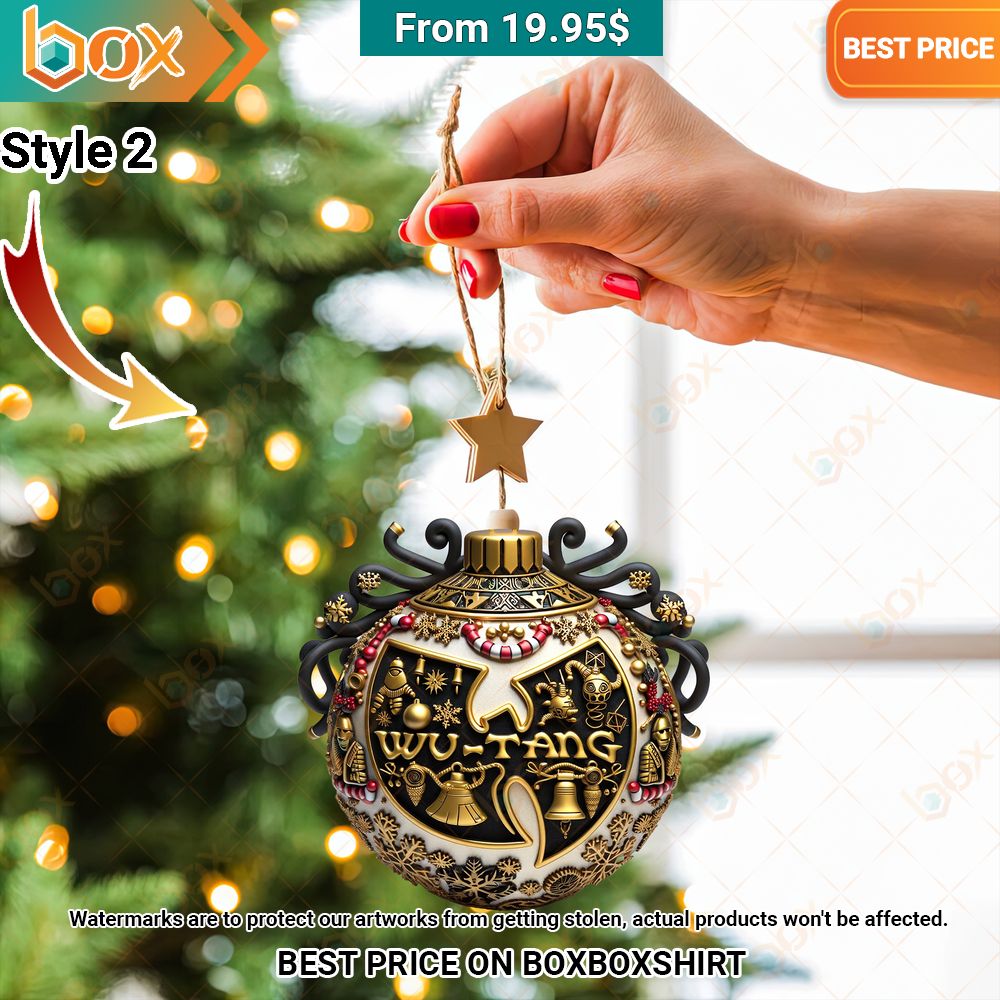 Wu Tang Clan Christmas Ornament Elegant and sober Pic