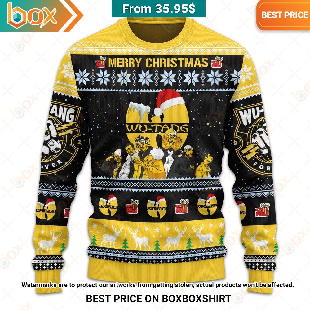 Wu Tang Clan Merry Christmas Custom Sweater Handsome as usual