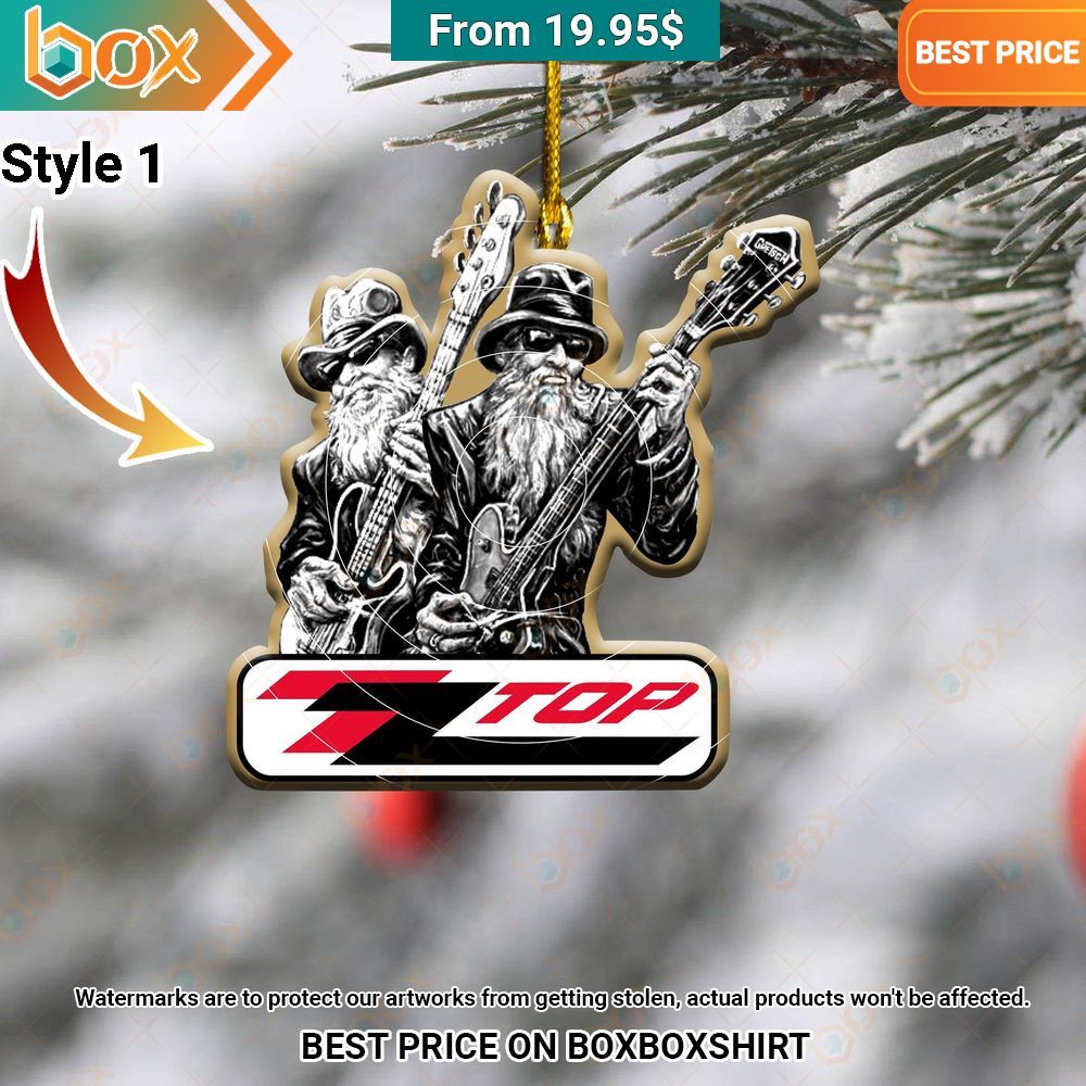 ZZ Top Christmas Ornament Loving click